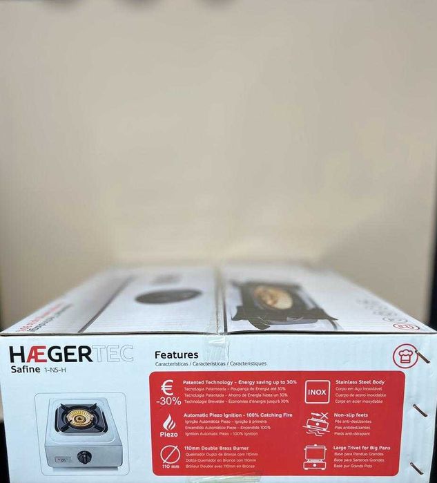 Fogão a gás em Inox