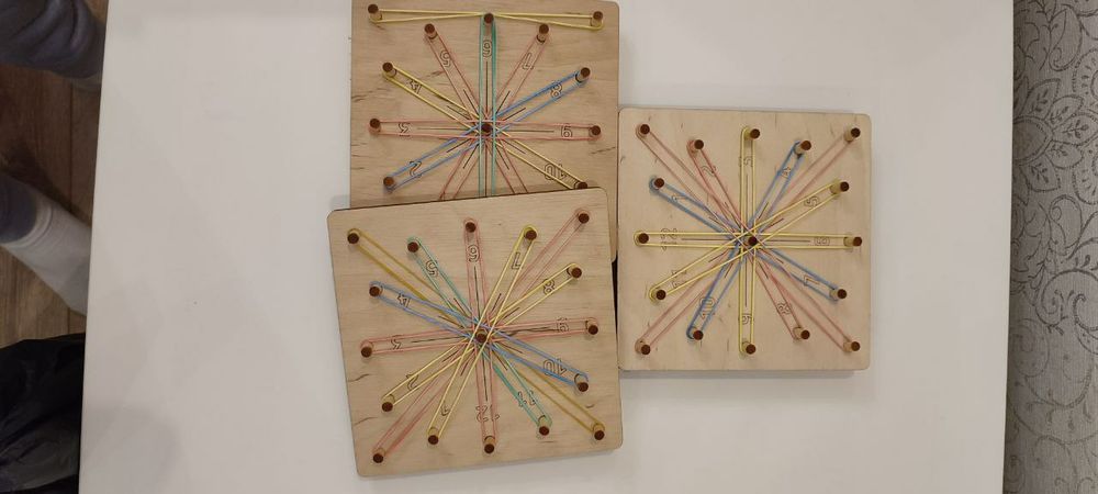 Геоборд "Зірка" дерев'яний