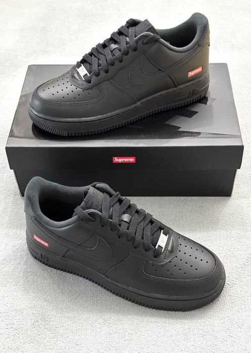 "Buty Trampki" Nike_Air_Force_1_Low_Supreme_Czarny r.42