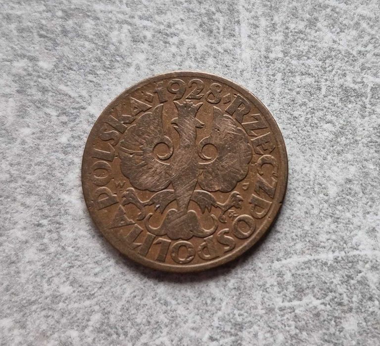432) POLSKA II RP - 5 Groszy - 1928 r.
