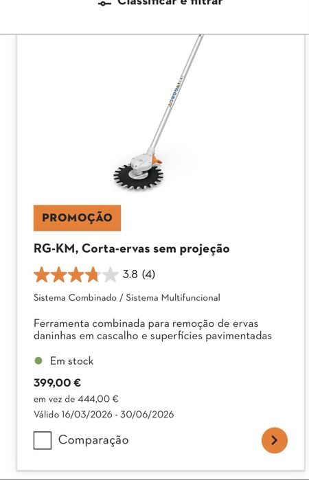 Disco corta-ervas/relva Stihl do sistema combinado