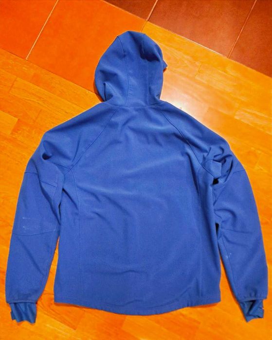 kurtka męska softshell z kapturem Quechua bionnassay 500 XL niebieska