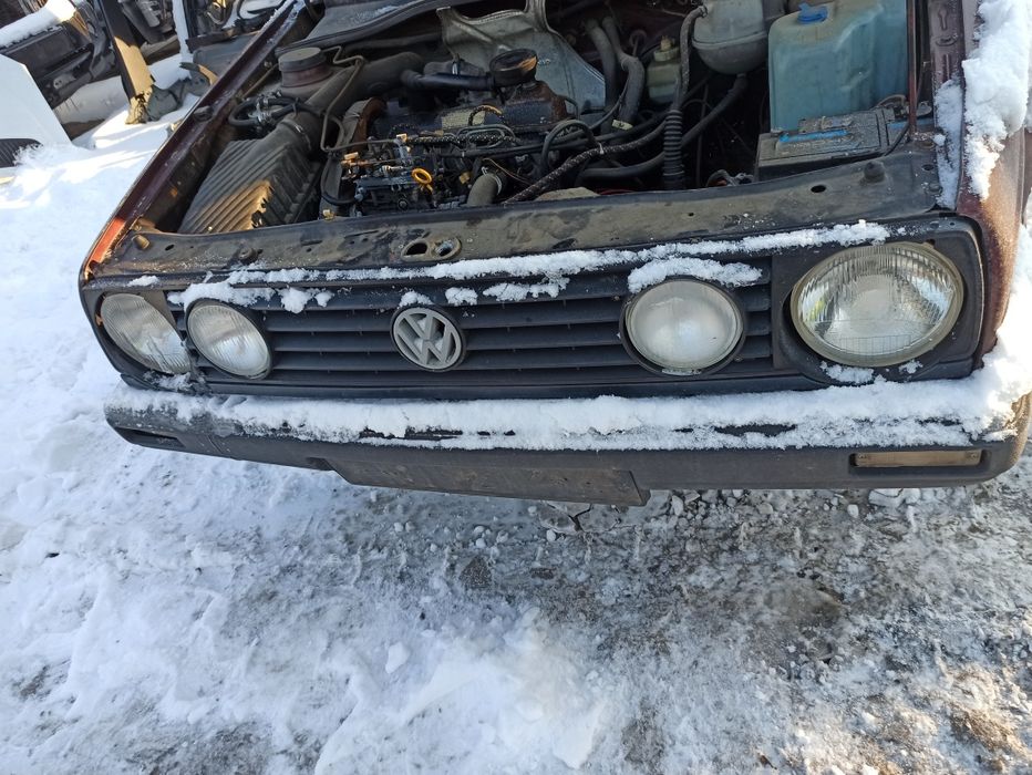 Volkswagen golf ll generacji 2 przód zderzak pas lampy części