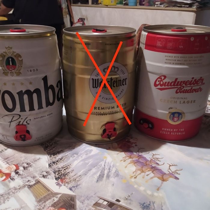 Бочка от пива с краном