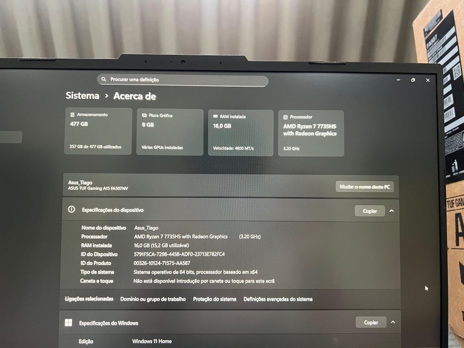 ASUS TUF Gaming A15 (FA507NV)