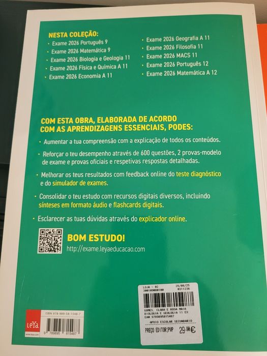 Livros Preparação Exames Nacionais
