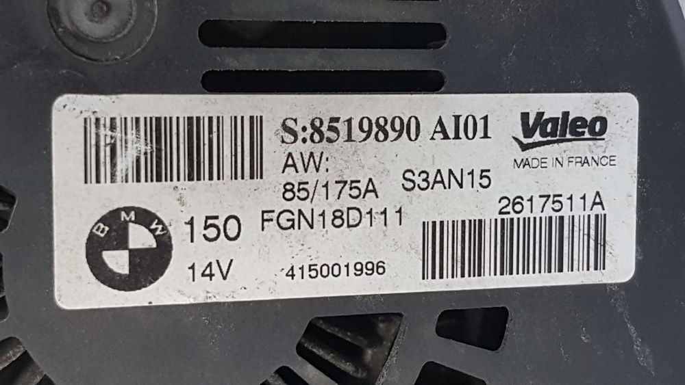 ALTERNADOR BMW SERIE 1 LIM. (F20) 118D XDRIVE