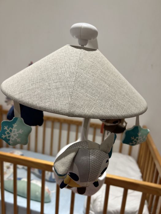 Mobile musical sonho feliz para berço, progetor móvel para bebe