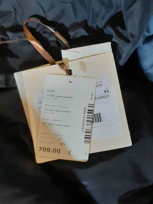 Max Mara The Cube nowy plaszcz puchowy granatowy nowy