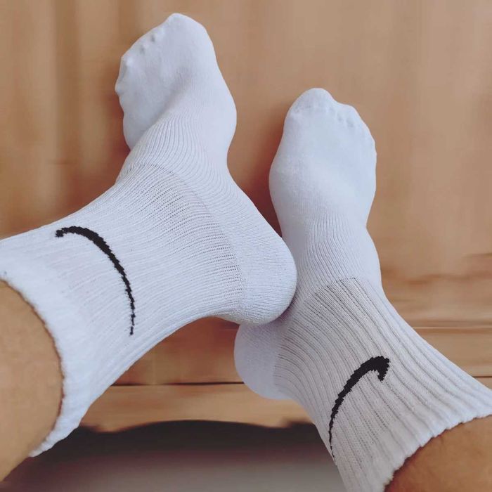 6 Pares Meias Nike Brancas | 41-45