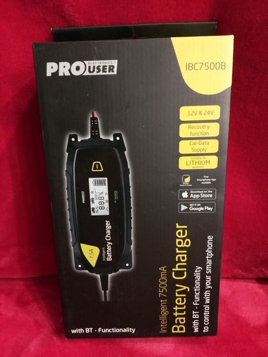 Prostownik Pro User IBC7500B ładowarka 16637 Bluetooth 7, 5A