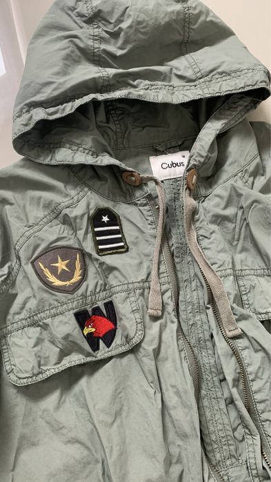 Cubus kurtka parka khaki wiatrówka rozm M stan bdb