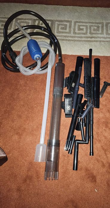 Ozdoby, filtry, oświetlenie, pokarm, chemia - zestaw akwariowy