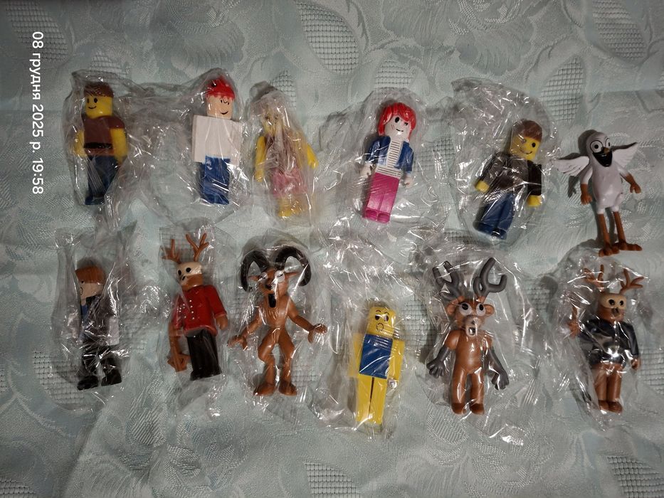 Набор фигурок 12 шт 99 ночей в лесу роблокс олень сова баран диномалыш