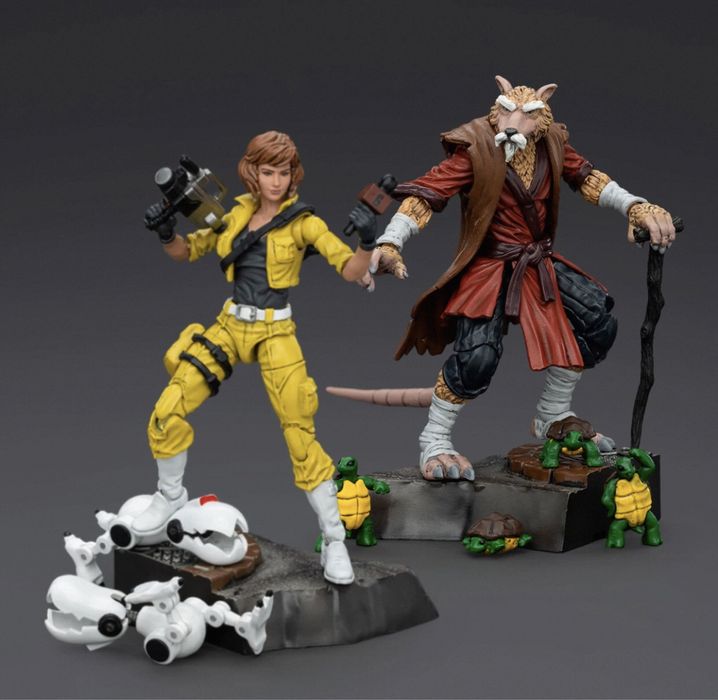 Фигурки Joy Toy, TMNT, Черепашки ниндзя, Shredder, Krang, April: 6