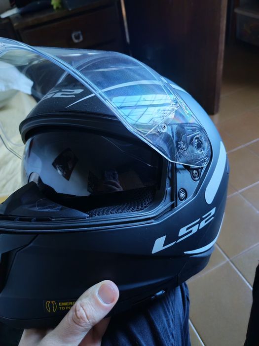 Capacete mota XL com luvas e balaclava