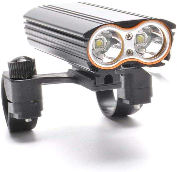 Велофара два крепл. мощн. диоды, усилен. аккум. USB зар. влагост. Индк