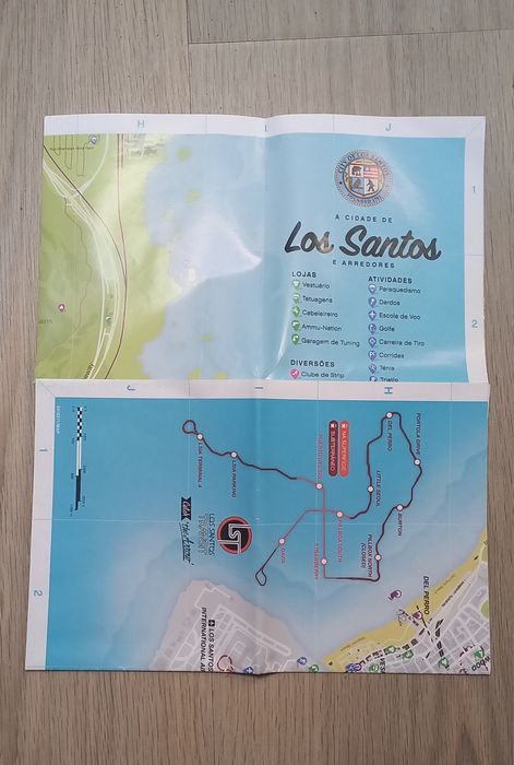 Mapa Los Santos jogo GTA V