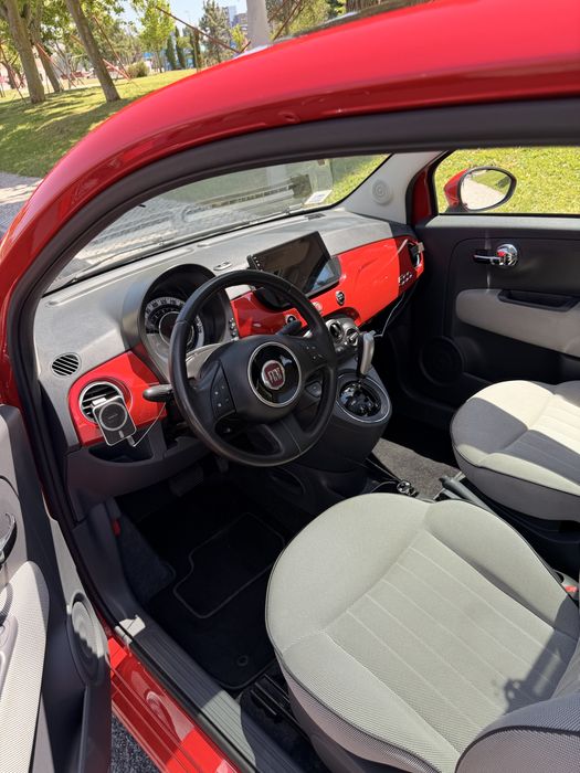 Fiat 500 1.2 Lounge Automático | 86.880 km | Teto Panorâmico | Câmara Traseira