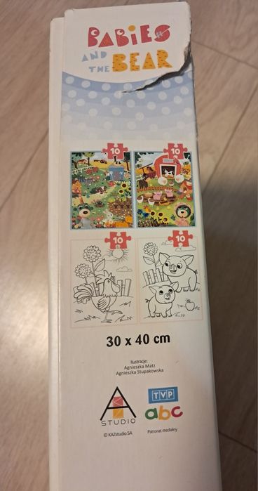 Пазли-розмальовка Trefl BABY MAXI: Ферма 10+10 шт