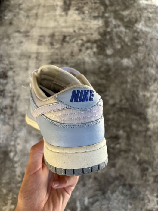 Nike Dunk Low White Blue Airbrush Canvas