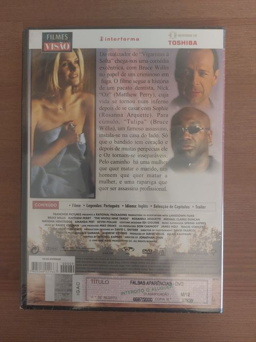 DVD NOVO e SELADO - " Falsas Aparências " (2000)