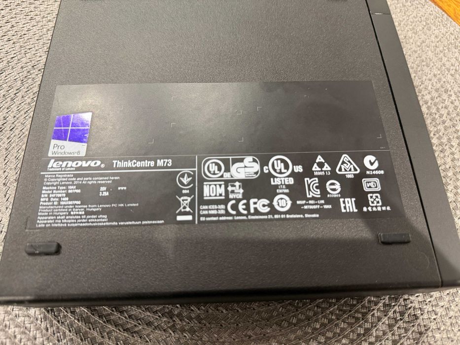 Lenovo ThinkCentre M73, 4gb, 120gb SSD, i3-4130T, WIN10
