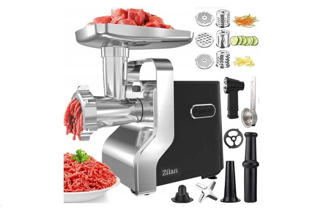 Mocna Profesjonalna Maszynka do mielenia Mięsa Wilk Zilan Nowa