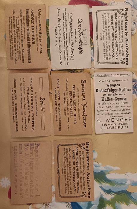 Postais publicitários antigos