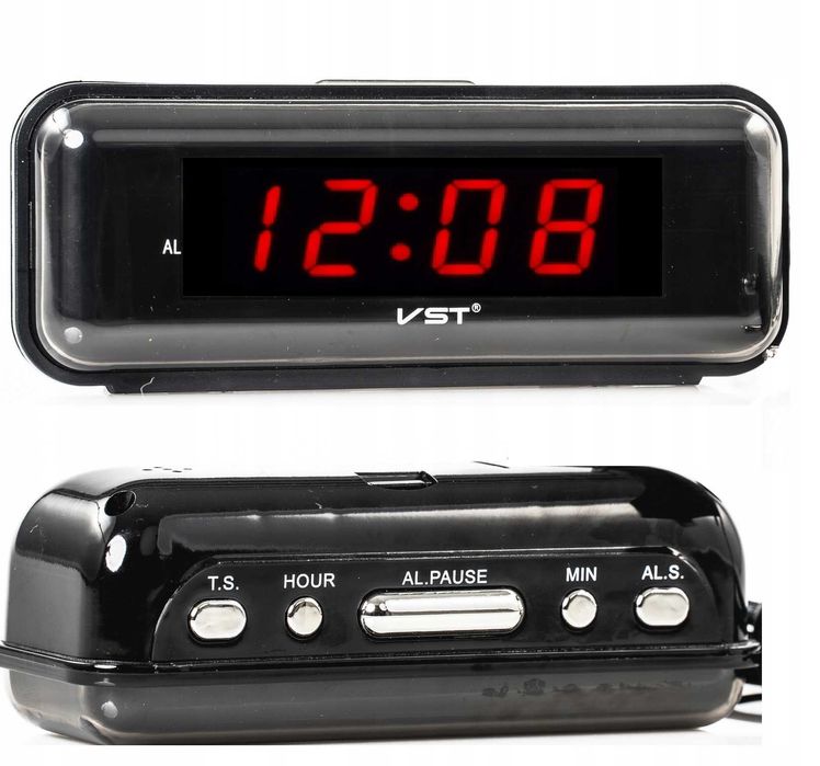 BUDZIK Zegar Elektroniczny Sieciowy LED