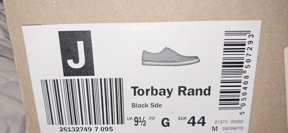 Шкіряні кеди Clark's Torbay Rand нові 44 розмір