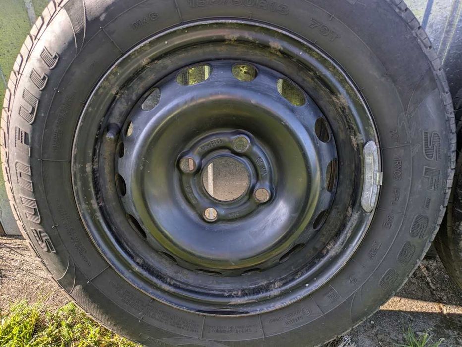 Komplet kół – opony letnie 155/80 R13 + felgi stalowe 4x100 do Opel Corsa