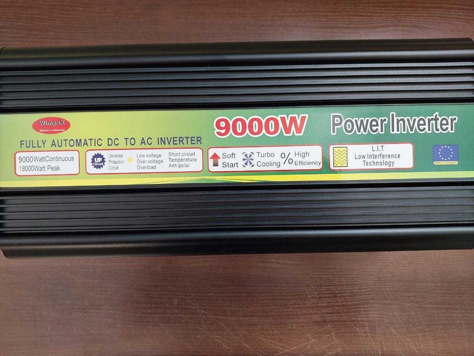 Преобразователь 12 220 9000W (рабочая 7200w, пиковая 9000w). Инвертор