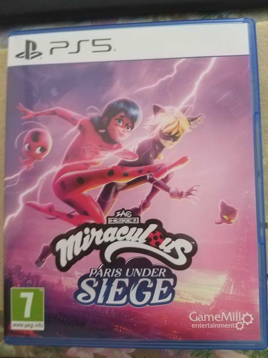 gra PS5 game Miraculous: Paris Under Siege Biedronka i czarny kot