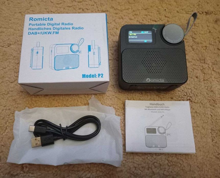 цифрове радіо Romicta P2 DAB/DAB+/FM | Bluetooth-колонка | MP3