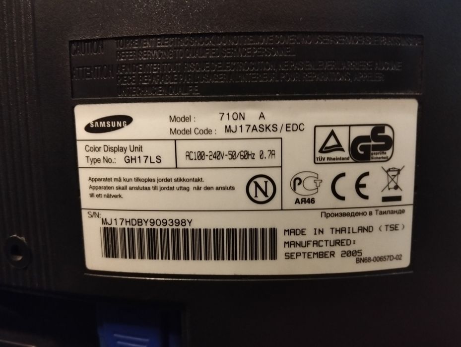 Monitor Samsung 17 cali