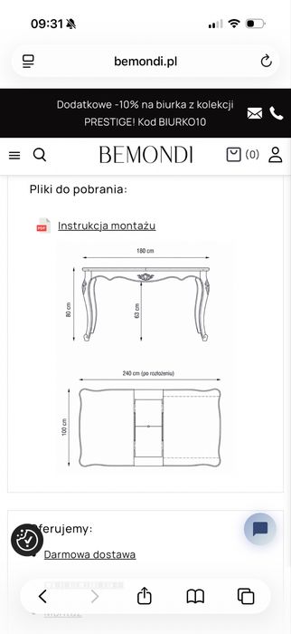 Stół do jadalni
