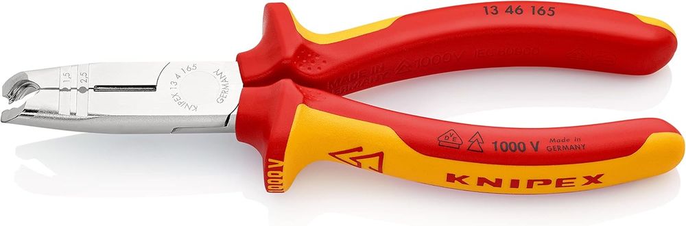 Knipex 13 46 165 Sb Szczypce do ściągania izolacji chromowane, izol.