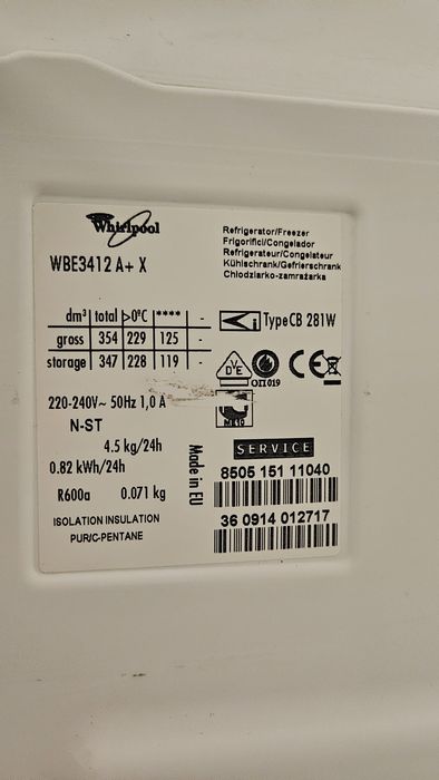 Lodowka zamrażarka whirlpool