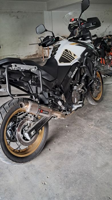 Linha escape completa para suzuki vstrom 650 xt