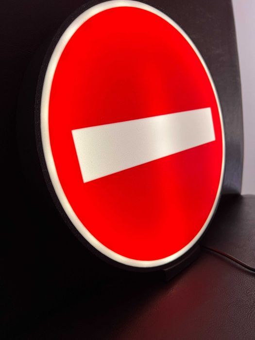 Sinal Proibido em Led