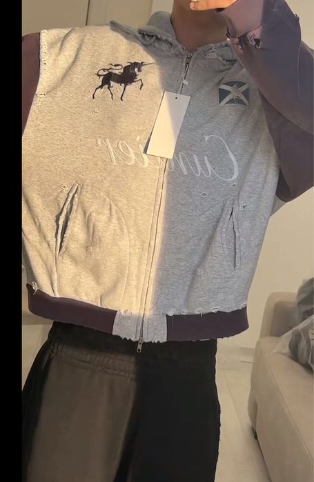 Зип худи Project G/R Grailz project Cuntier M L vetements balenciaga