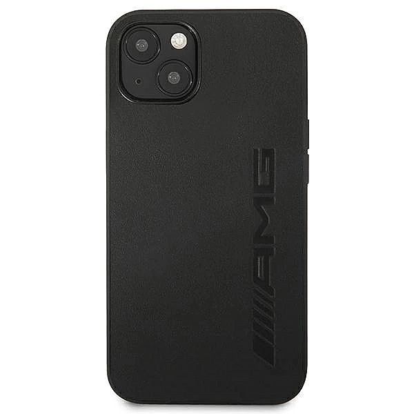 Etui AMG Leather Hot Stamped na iPhone 13 mini - czarne