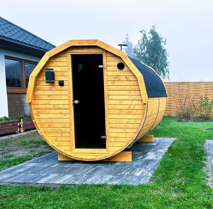 Sauna Ogrodowa Beczka do samodzielnego montażu złożenia - materiał
