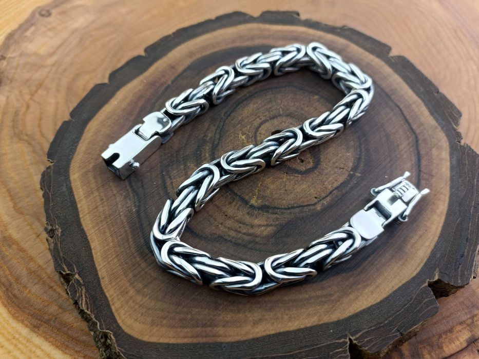 Мужской Серебряный браслет Византия (Королевский). Срібний Візантія