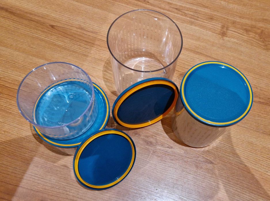 Tupperwares novos, de coleções descontinuadas. Bons preços!