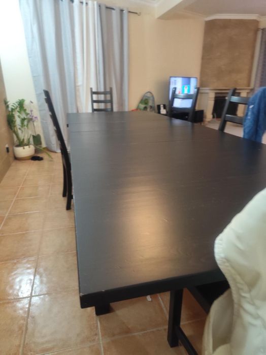 Mesa de jantar, 8 cadeiras