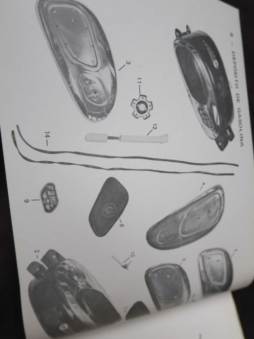 Catálogo peças Famel motorizadas antigas 50 cc Famel XF 17 etc...