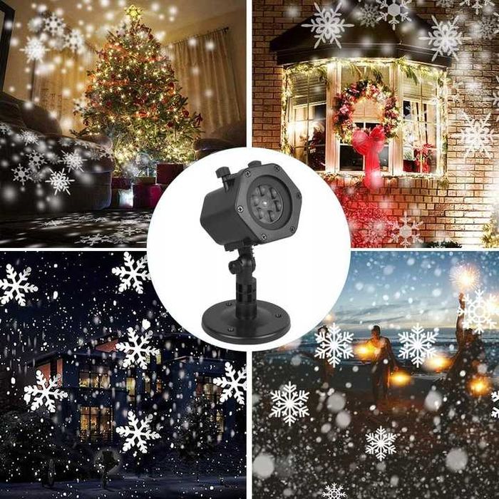 ZESTAW Lampki LED ŚWIĄTECZNE 15 Metrów + PROJEKTOR Laserowy 48 Wzorów