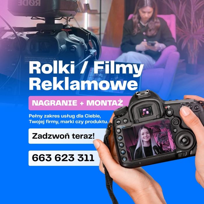 Rolki na social media, Filmy reklamowe - Montaż z Nagraniem w Bydgoszczy